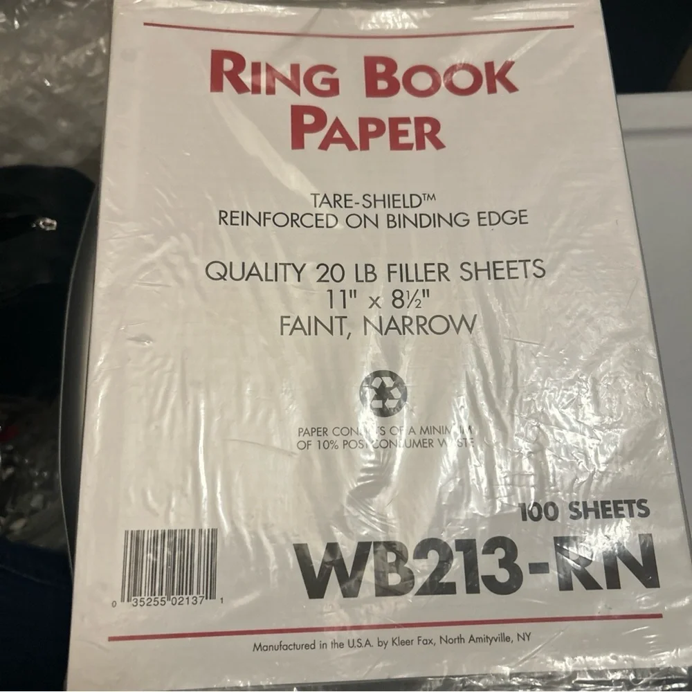 Sparco Brand 3 Ring Binder Indexes - White Laminated‎ Tab 5 Tabs 22 Packs 2